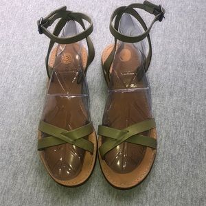 Madewell Olive Boardwalk Sandals